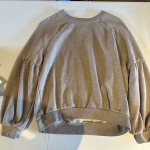Aerie Tan and Cream Knit Sweater